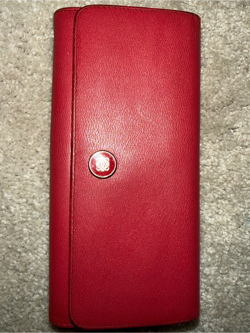 Red Leather Wallet - Loewe Brand